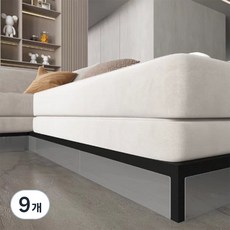 Market Plan 透明床底沙發底PVC擋板 1入 + 雙面膠帶 4入 套組, 透明, 9個