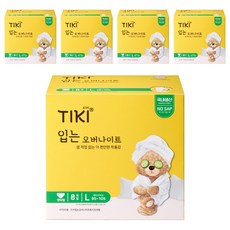 티키 입는 오버나이트 화이트, 대형, 8개입, 5개