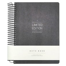 PINKFOOT Limited Edition 字樣 線圈筆記本 8mm行距, 黑色, 1本