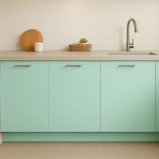 데코리아 현대인테리어필름 에어프리 생활방수 접착식 단색컬러시트지필름, SL588페퍼민트, 폭 1230mm x 길이 5m