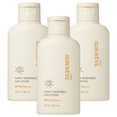 쏭레브 키즈 패밀리 워셔블 썬로션 SPF30 PA+++, 120ml, 3개