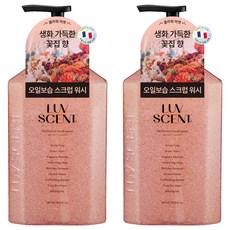 럽센트 스크럽 워시 플라워마켓 화이트튤립향, 500ml, 2개