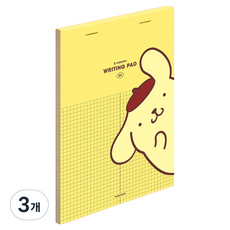 모트모트 라이팅 패드 B5, 2분할 폼폼푸린, 60매, 3개