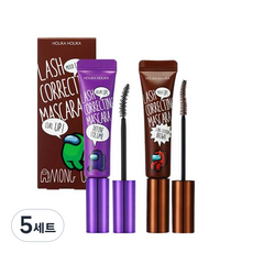 홀리카홀리카 어몽어스 래쉬 코렉팅 마스카라 2종 세트, 02 디파인 볼륨, 04 롱 익스텐션 브라운, 5세트