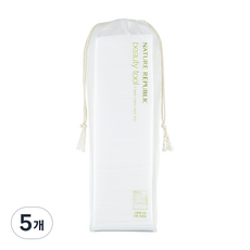 네이처리퍼블릭 뷰티툴 내추럴 5겹 코튼 화장솜, 80개입, 5개