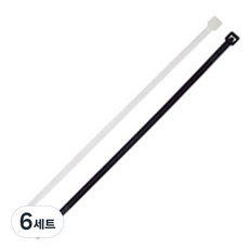 에이버리데니슨 케이블타이 흑 50p + 백 50p, 6세트, 혼합색상