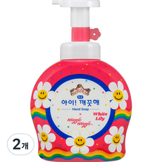 LION 獅王 兒童 Clean Wiggle Wiggle 洗手容器白百合香水, 2個, 490ml