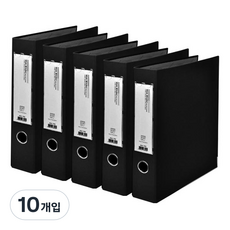 Alpha mall Web D型環活頁夾 A4 3孔 5cm AB949-7, 黑色, 10入