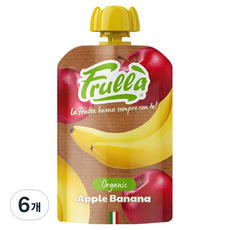 푸루라 이태리 100% 유기농 생과일 퓨레 사과 바나나, 100g, 6개, 혼합맛(사과/바나나)