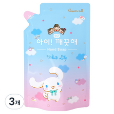 LION 獅王 趣淨 大耳狗洗手乳 白百合補充包, 450ml, 3個