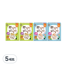 Miznco 孩童拌飯香鬆 4入組, 蔬菜口味+海鮮口味, 20g, 5組