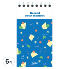 YANGJISA 記者筆記本 70張 1號, 6個, 隨機出貨