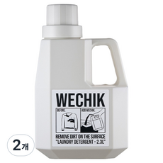위칙 파워 효소 액체 세탁세제, 2.3L, 2개