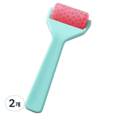 Shopping Sprint 臉部按摩冰鎮滾輪, 2個, 綠色 + 紅色