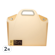 MaisonDimanche 基本簡約A4公事包, 黃色, 2個