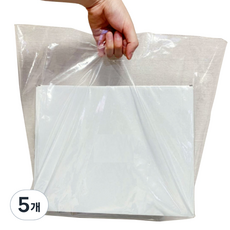 PE透明塑料購物袋透明40號100p, 5個, 透明