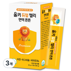 올레아 올키 듀얼젤리 면역튼튼 열대과일맛 15p, 300g, 3개