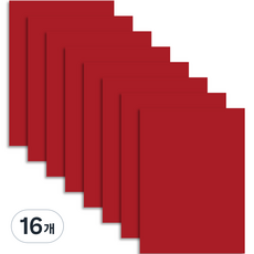 彩色硬紙板 1T 紅色, 4開, 16個