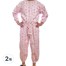메디코 뒷지퍼 성인우주복 M, 하트핑크, 2개