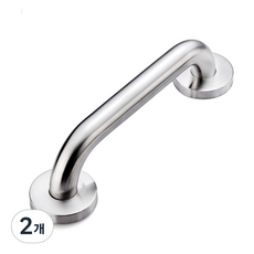 모칸도 안전손잡이 고급형 무광, 2개, 크롬실버