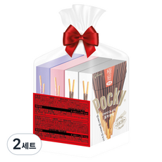 glico 格力高 Pocky 百奇 極細2入 + 草莓 + 藍莓 餅乾組合, 2套
