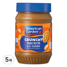 아메리칸가든 땅콩버터 크런치, 454g, 5개