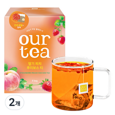 JARDIN 南非國寶茶包 草莓蜜桃風味, 18.7g, 8入, 2盒