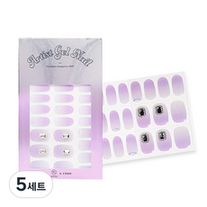 에뛰드 온유 아티스트 젤네일 스티커, 5세트, 5호 오로라빔