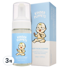 Kinder Puppets 嬰兒潔面乳, 100ml, 3個