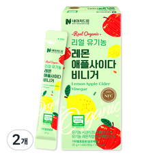 네이처드림 리얼 유기농 레몬 애플사이다 비니거 스틱 14p, 280g, 2개