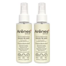 Arenes愛霓思乾洗手保濕潔淨精華 75%酒精 茶樹精油, 100ml, 2瓶