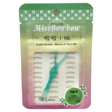 Miss Bowbow 撥撥小姐 3M微整形系列 雙眼皮貼 11 x 2cm 90個, B糖果款, 1組