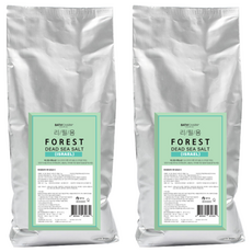 바스참 사해소금 포레스트 리필용, 1kg, 2개