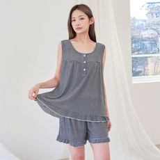 DOSSY 女性涼感無袖睡衣上下套裝 D3952