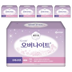 GOODFEEL Kotex夜用衛生棉, 夜用一般型(28cm), 10片, 5包