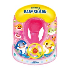 Winnie Connie Pinkfong幼兒用鯊魚寶寶汽車氣墊學步鞋, 1個, 粉色