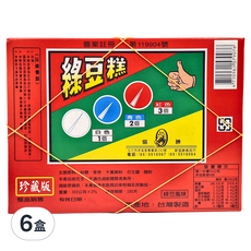 協勝 綠豆糕抽抽樂 台灣製造, 300g, 6盒