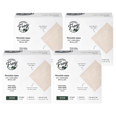 SINCERELY Frog 波浪紋拋棄式抹布 超級吸水 可重複使用多達10次, 50張, 4盒