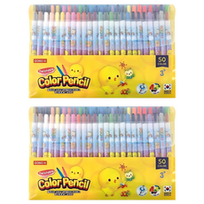 동아 노랑병아리 색연필, 50색, 2개