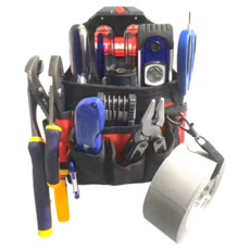 TUMAX 技術人員專用型 11格工具袋 TU-108, 帆布材質, 20 x 26.5 x 6cm, 1個