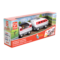 Hape 電動高速火車木製玩具, 混合顏色, 1個