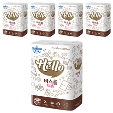 Hello Tissue 純優質天然紙漿3層衛生紙 30m, 30件, 5個