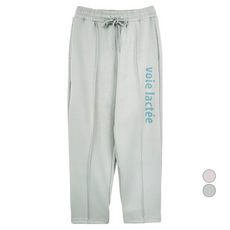 OLIVE DES OLIVE 女性字母印花束口運動褲