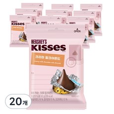 허쉬 키세스 크리미밀크 아몬드 초콜렛, 52g, 20개