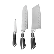 一鳥食器 輕量黑崎廚刀3件組, 1組, 水果刀 + 三德刀 + 切片刀