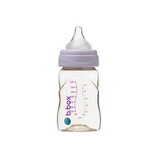 b.box PPSU寬口嬰兒奶瓶 0個月以上, 馬卡籠紫, 180ml, 1個