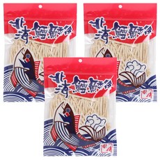 北海 乾魚脯 魚肉零食 原味, 3個, 103g