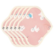 WIZLLY 布衛生棉 Bichon Pink, 中型, 1入, 5個