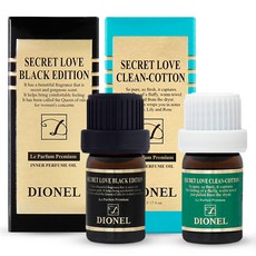 Secret Iove女性私密處香氛護理油 黑色款 5ml+清新棉花款 5ml, 1套