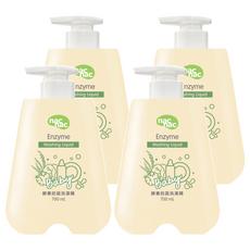 nac nac 酵素奶瓶蔬果洗潔精, 700ml, 4瓶